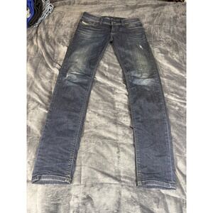 Diesel Sleenker Slim Skinny Jeans Mens W29 L32 Stretch Wash 0837J Distressed